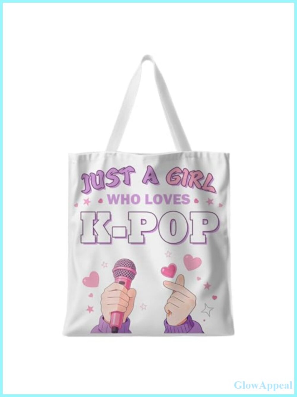 Canvas Tote Bag Lightweight Kpop K-Drama Gift for Women School Travel